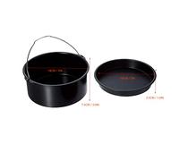 Accessoires Friteuse, Moule Gâteau Acier Inoxydable, Plaque Pizza, Gril (7 pouces)