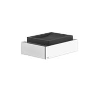 Accessoires Gessi Rettangolo porte-savon mural, plat noir, 20802079, Couleur: Blanc CN