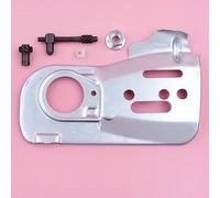 Accessoires Guide-chaîne, tendeur, plaque, compatible avec les tronçonneuses Husqvarna 445 et 450, kit d'écrous de chaîne, pièce de rechange