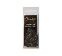 Accessoires guitares FENDER PACK DE 12 MEDIATORS FORME 351 PREMIUM BLACK NOIR MOTO THIN FIN Médiators