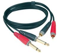 Accessoires guitares KLOTZ AT-CJ0300 BASIC RCA NOIR 3 M Cables adaptateur Noir