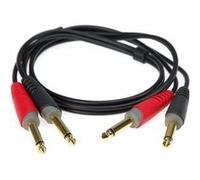 Accessoires guitares KLOTZ AT-JJ0100 CÂBLE AUDIO ASYMETRIQUE NOIR 1 M Cables jack / instrument Noir G