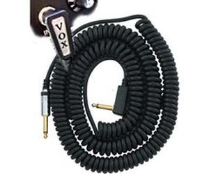 Accessoires guitares VOX VCC90BK CABLE SPIRALE NOIR 9M Cable jack guitare