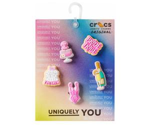 Accessoires hommes Crocs JIBBITZ Bachelorette Vibes 5 Pack Rose Unique