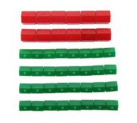Accessoires Hôtel Jeu de Société, 40 Pièces Maisons en Plastique | Utilisation directe sans montage, remplacement pièces perdues ou cassées, lot de 10 maisons rouges et 30 vertes