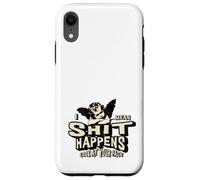Accessoires Humour pour Adultes Shit Happens Look at Your Face Poop Coque pour iPhone XR