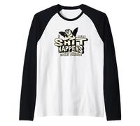 Accessoires Humour pour Adultes Shit Happens Look at Your Face Poop Manche Raglan