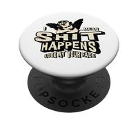 Accessoires Humour pour Adultes Shit Happens Look at Your Face Poop PopSockets PopGrip Adhésif