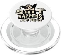 Accessoires Humour pour Adultes Shit Happens Look at Your Face Poop PopSockets PopGrip pour MagSafe