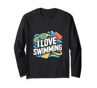Accessoires I Love Swimming Enthusiast Manche Longue
