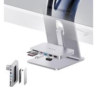 Accessoires iMac pour iMac 24"" 2021/2023/2024, Hub USB C pour iMac M1/M3/M4 et Studio Display 27"", HUB USB iMac avec USB A/C 10 Gbit/s, SD/TF, boîtier SSD M.2 (SSD Non Inclus),iMac Adaptateur