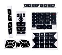 Accessoires Intérieur Compatible Avec Benz Pour W204 S204 C204 R172 W218 W212 Autocollant Réparation Bouton Voiture Autocollants Mats Décoration Intérieure Auto(Size1)