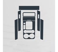 Accessoires Intérieur pour VW 2017 with Start Button and Seat Memory Button,Intérieur de Voiture Console Centrale Film Protecteur Fibre de Carbone Film de réparation Anti-Rayures Film