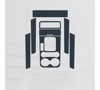 Accessoires Intérieur pour VW Touareg 2017 no Start Button Seat Without Memory Button,Intérieur de Voiture Console Centrale Film Protecteur Fibre de Carbone Film de réparation Anti-Rayures Film