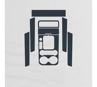 Accessoires Intérieur pour VW Touareg 2017 with Start Button Seat Without Memory Button,Intérieur de Voiture Console Centrale Film Protecteur Fibre de Carbone Film de réparation Anti-Rayures Film