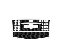 Accessoires Intérieure Pour Benz W204 2007-13 Classe C Contrôle Central CD Autoradio Bouton Panneau Décoratif Couverture Garniture Autocollant Accessoires Intérieurs Voiture(Style B)