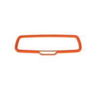 Accessoires Intérieure Pour Dodge Pour Challenger 2015 Up Pour Charger Pour RAM 2010 Pour Durango Couverture Décoration Rétroviseur Intérieur Voiture(Orange)