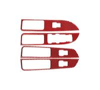 Accessoires Intérieure Pour Ford Pour Explorer 2013-2019 Autocollant Décoratif Pour Panneau De Commande De Vitres De Voiture, Accessoire Voiture Auto Moulages Intérieurs(Red(RHD))