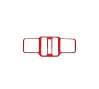 Accessoires Intérieure Pour Jeep Pour Wrangler JL Pour Gladiator JT 2018 Et Plus Autocollant Décoratif Pour Panneau Commande Fenêtre Voiture Auto Moulages Intérieurs(Red)