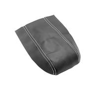 Accessoires Intérieure Pour Toyota Pour Prius 2010-15 Microfibre Cuir Intérieur Centre Contrôle Couvercle Accoudoir Boîte Couverture Autocollant Garniture Auto Moulages Intérieurs(Black-white line)