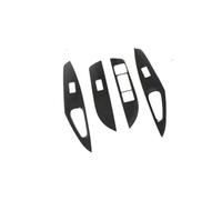 Accessoires Intérieurs Autocollants Garniture Panneau Bouton Commutateur Lève-vitre Voiture Acier Inoxydable Pour Toyota Pour Corolla E210 2019-2024 Pour Hybride(Fibre de carbone)