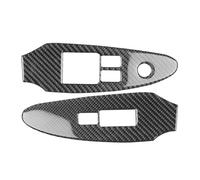 Accessoires Intérieurs Cadre Panneau Commutateur Lève-vitre Voiture 2 Pièces Garniture En Carbone ABS Autocollant Voiture Pour Nissan 370Z 370 Z 2009 - 2022 LHD Voiture Garniture