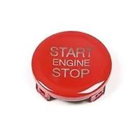 Accessoires intérieurs Compatible Avec Alfa Pour Romeo Pour Stelvio Pour Giulia Remplacer Le Couvercle Du Cadre Du Bouton D'arrêt Et De Démarrage Du Moteur De La Voiture(Rouge)