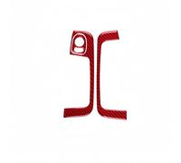 Accessoires Intérieurs Moulures Intérieures Fiber Carbone Pour Fiat Pour 500 2012-2015 Couvercle Panneau Commutateur Verre Voiture Autocollants Garniture Protection Voiture Garniture(Rouge)