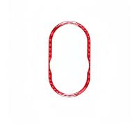 Accessoires Intérieurs Pour Mini Pour Cooper Pour Countryman Pour F60 Fibre Carbone Voiture Console Centrale Bouton Multimédia Cercle Couverture Garniture Autocollant Voiture Garniture(Rouge)