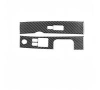 Accessoires Intérieurs Pour Nissan 350Z 2006-2009 Fibre Carbone Voiture Fenêtre Lève-vitre Panneau Commande Décoration Couverture Protection Garniture Autocollant Voiture Garniture(Noir)