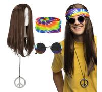 ACCESSOIRES JOHN BANDEAU LUNETTES PERRUQUE COLLIER