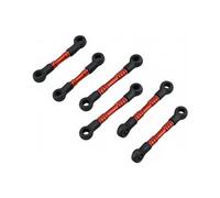 Accessoires Jouets RC Compatible avec Losi Micro-b Micro-t 1/24 1/28 RC, Mise À Niveau De Voiture, Accessoires De Modification, 1 Jeu De Maillons Métalliques en Aluminium(Red)