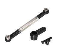 Accessoires Jouets RC Compatible avec MJX pour Hyper Go H12Y 1/12 RC Amélioration De Voiture Modification Pièces Et Accessoires Tige De Servo en Métal, Bras De Servo, Pièces Fragiles OP(Black)