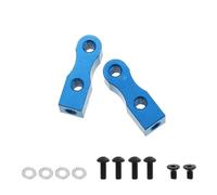 Accessoires Jouets RC Compatible avec Tamiya pour TT01 pour TT02 1/10 RC Pièces Et Accessoires pour Voitures De Sport Support De Servo en Alliage D'aluminium pour Châssis Fixe(Blue)