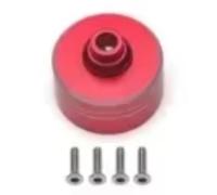 Accessoires Jouets RC Compatible avec Tamiya pour TT02 1/10 RC, Mise À Niveau De Voiture, Pièces De Modification, Accessoires, Boîtier Différentiel avec Kit De Vis(Red)