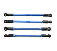 Accessoires Jouets RC Compatible avec Traxxas pour E-maxx RC, Pièces De Mise À Niveau De Voiture, Accessoires, Maillons D'orteils Avant Et Arrière en Métal avec Boules Creuses(Blue)