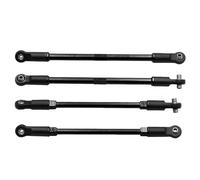 Accessoires Jouets RC Compatible avec Traxxas pour E-maxx RC, Pièces De Mise À Niveau De Voiture, Accessoires, Maillons D'orteils Avant Et Arrière en Métal avec Boules Creuses(Black)