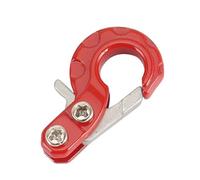 Accessoires Jouets RC pour Axial SCX10 90046 pour Tamiya CC01 pour Traxxas TRX4 pour MST 1/10 RC pour Rock Crawler rc Cars Metal Winch Hook Decoration(Red)