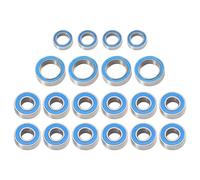 Accessoires Jouets RC pour Tamiya pour TT01 TT01E TT01D pour TT02B 1/10 RC Pièces De Mise À Niveau De Voiture Accessoires 20 Pièces Kit De Roulements À Billes Scellés en Caoutchouc