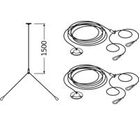 Accessoires Kit de suspension de panneau 4058075402928