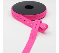 Accessoires LEDUC, 10 mètres élastique boutonnière (20mm), bande élastique réglable et résistante à coudre, accessoire vestimentaire idéal pour vêtement de maternité et pantalon enfants (FUCHSIA 02)