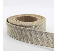 ACCESSOIRES LEDUC 5 mètres de Sangle Lurex 36mm Métal Or Argent (Or 02)