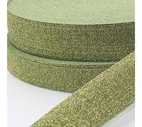 ACCESSOIRES LEDUC 5 mètres Elastique Brillant Coloré Lurex Vert 35mm 03M