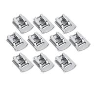 Accessoires Machine à Coudre Ménagère, Pied Fronceur Double Broche, Acier Inoxydable 10 Pièces - Durable Anti - Rouille, Compatible avec La Plupart des Machines à Coudre Domestiq