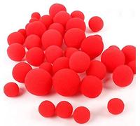 [Accessoires Magiques] Lot de 50 Boules en Mousse Super Douces de 4,5 cm (Rouge) - Tour de Magie coloré apparaissant Vanish Magie Stage Street Illusion Gimmick Accessoire comédie (Rouge 3,5 cm)