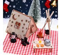 Accessoires Maison de Poupée, Tente de Camping pour Maison de Poupée | Feu de Camp Miniature, Mini Feu de Camp, Décorations de Noël, Accessoires de Gnome Miniatures pour Chambre, Patio ou Jardin