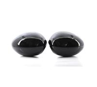 accessoires miroir voiture Pour Mini R55 R56 R57 R58 R59 R60 R61 Couvercles de rétroviseurs latéraux remplacement Capuchon noir brillant