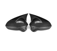 accessoires miroir voiture Pour Seat Pour Leon 1P pour Ibiza 6J EXEO 3R 2008-2017 2 pièces capuchons de protection rétroviseur noir remplacement latéral pièce externe(Carbon fiber look)