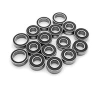 Accessoires Mise Niveau Rc Compatible avec Tamiya pour TT-02B pour TT02B Kit Complet De Roulements pour Voiture Radiocommandée 16 Pièces Accessoires De Remplacement pour Toutes Les Versions