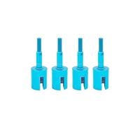 Accessoires Mise Niveau Rc Compatible avec Tamiya pour TT01 TT01E pour TT02 TT02B 51006 9005713 1/10 Pièces De Voiture Radiocommandée Axes en Aluminium Et Coupelles D'axe De Roue(Blue)